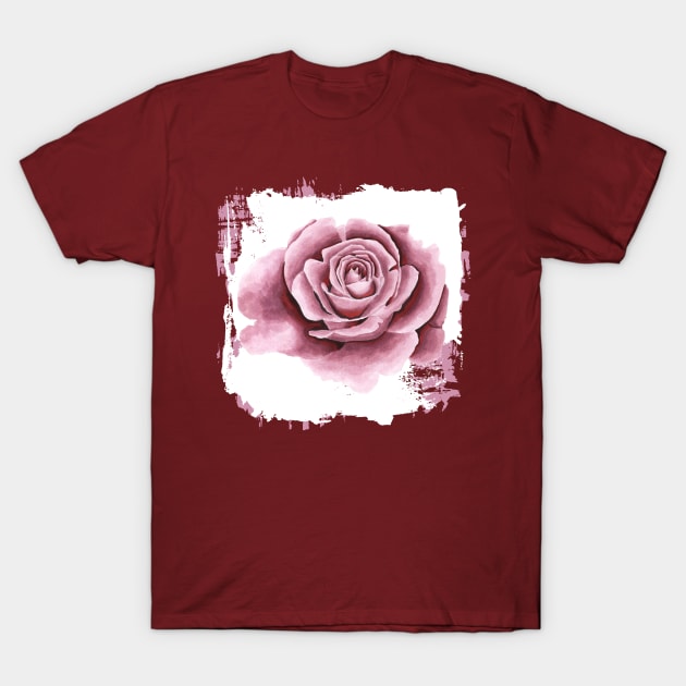 Pink rose T-Shirt by PallKris